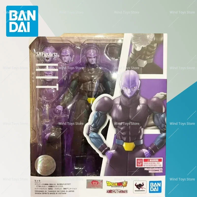 Original Super Anime Bandai SHF Dragon Ball Z Hit Killer S.H.Figuarts Actionfiguren Spielzeugpuppen Geburtstagsgeschenk Spielzeug