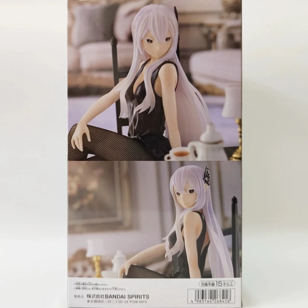 Bandai Original Genuine Banpresto Re: Life in A Different World From Zero Relax Time Echidna Another Color 21cm Model Toy Figure
