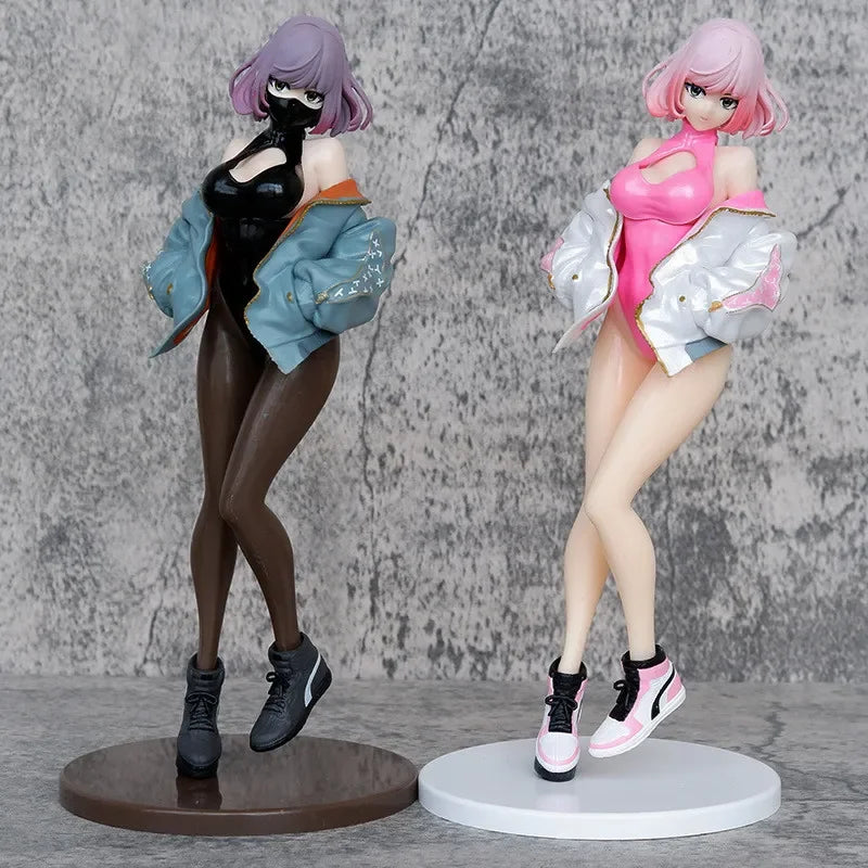 Figurine d'action manga fille masquée en PVC, illustration Luna, modèle Biya Painter, cadeaux d'anniversaire, jouets de jeu,23cm