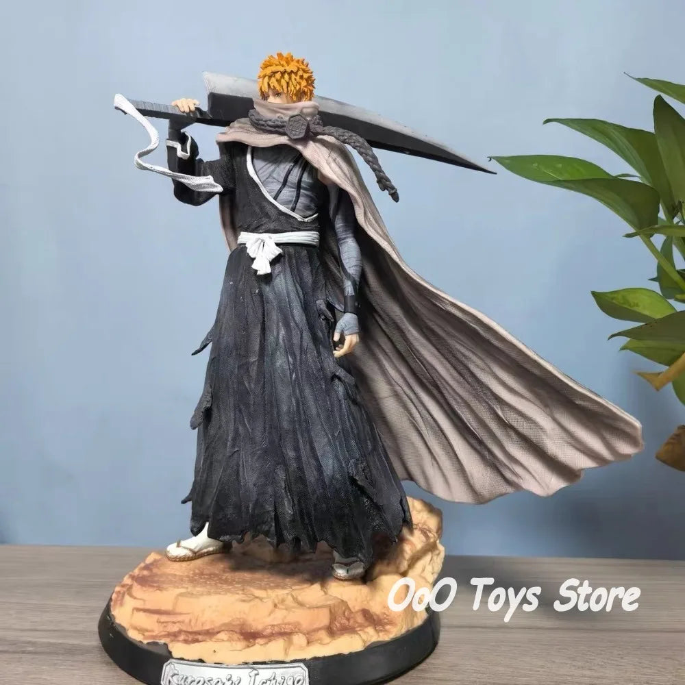 Anime Bleach Figure Kurosaki Ichigo Action Figures Pvc Statue Desktop Ornamen Collection Model Toys Gifts 33cm