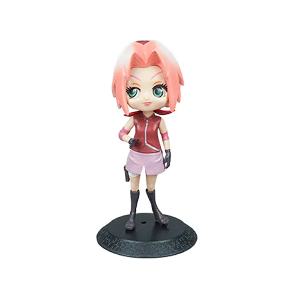 6pcs-set Anime Naruto Figures Sakura Action Uchiha Gaara Kakashi PVC Model Figurines For Decoration Collection Gift Toys 15cm
