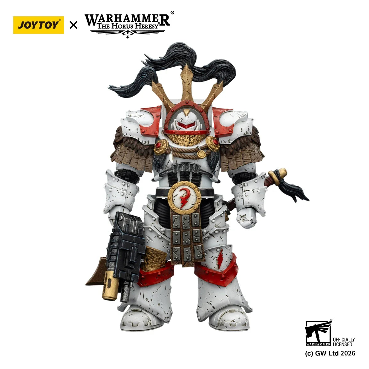 JOYTOY Warhammer 40,000 1/18 Action Figures White Scars Stormseer Consul Legion Praetor in Cataphractii Terminator Armour