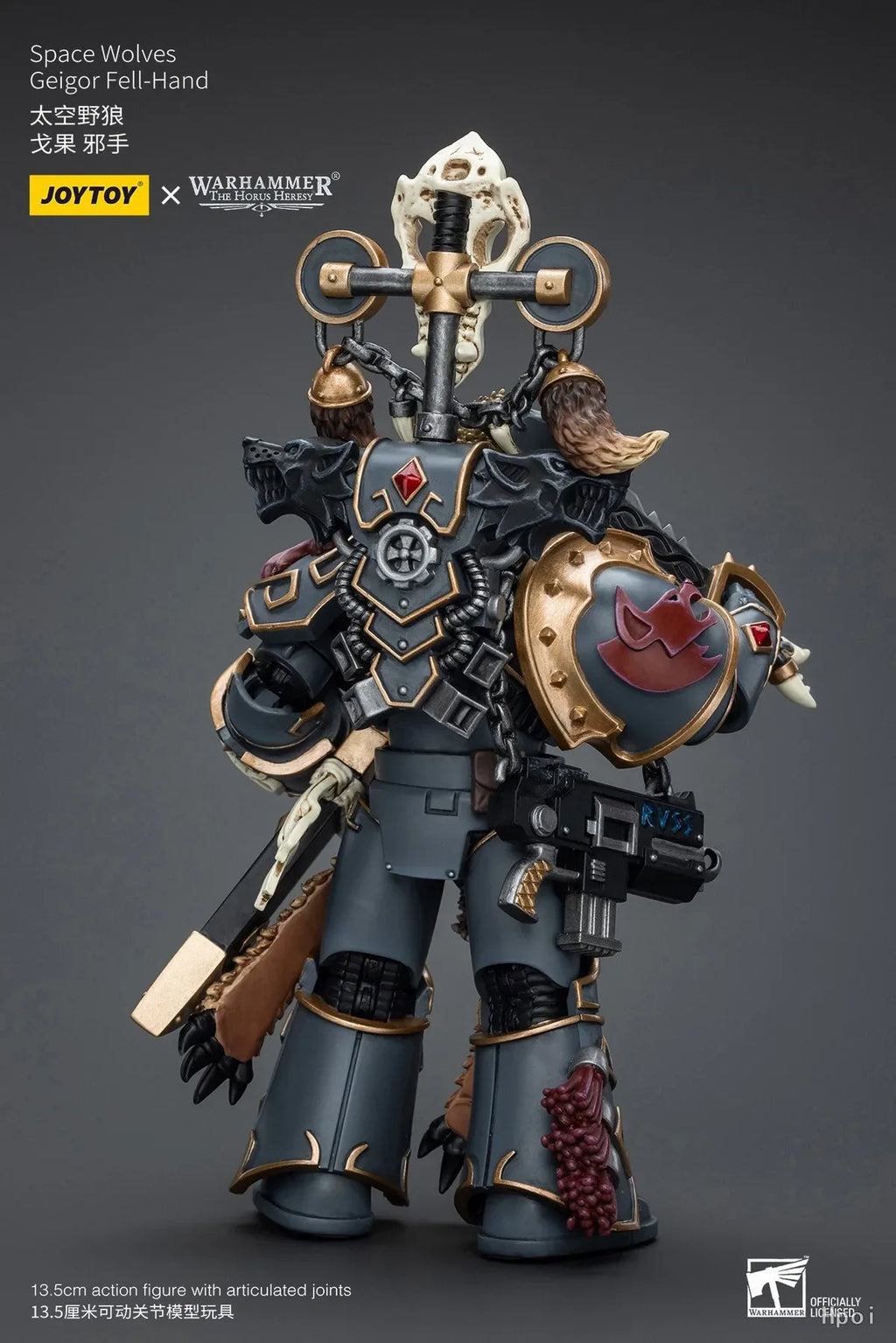 Original in Stock JOYTOY Space Wolves Geigor Fell-Hand 1/18 Figures Model Toys Collection Gift Ornaments