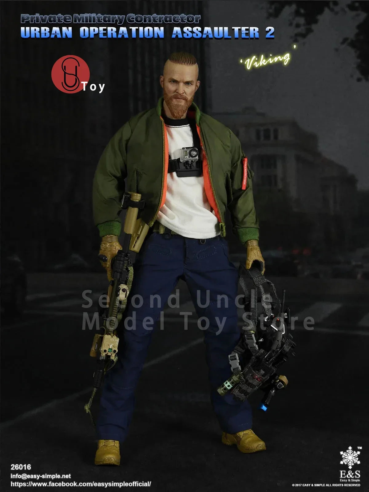 Easy&Simple ES 26016 1/6 PMC Urban Operation Assaulter 2 Viking Private Military Contractor Male Soldier Action Figure Model Toy