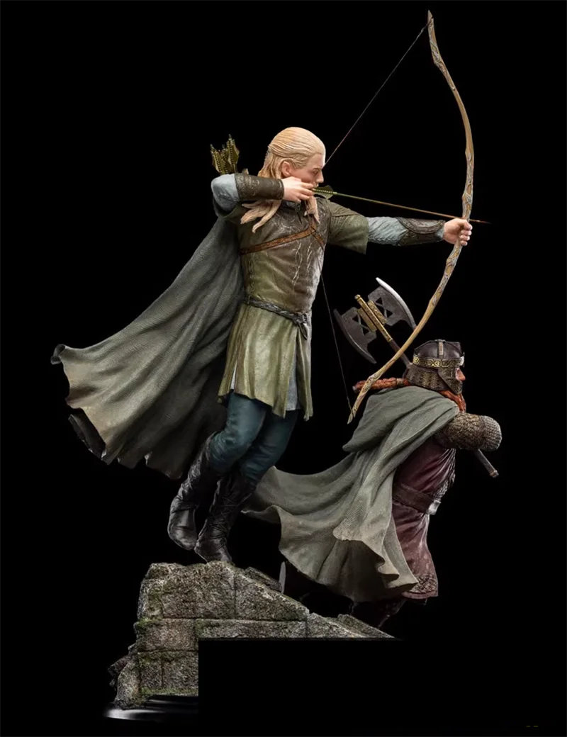 Original weta 1/6 Legolas and Gimli in Amon Hen scene limited edition Figure Model Toys collection ornaments gift