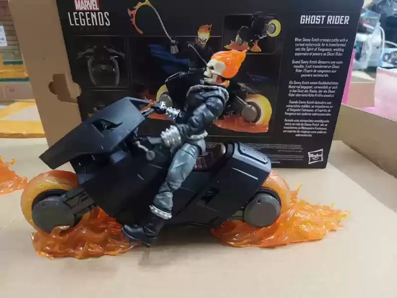 Marvel Ko 85th Anniversary Ghost Rider & Hell Cycle 6'' Articulated Action Figure Set - Marvel Legends Collectors Edition