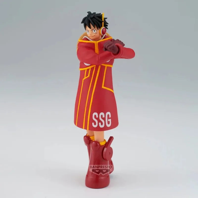 Original Bandai One Piece The Shukko Monkey D. Luffy Ver.EGGHEAD 14Cm Action Anime Figure PVC Model Collectible Ornaments Figure