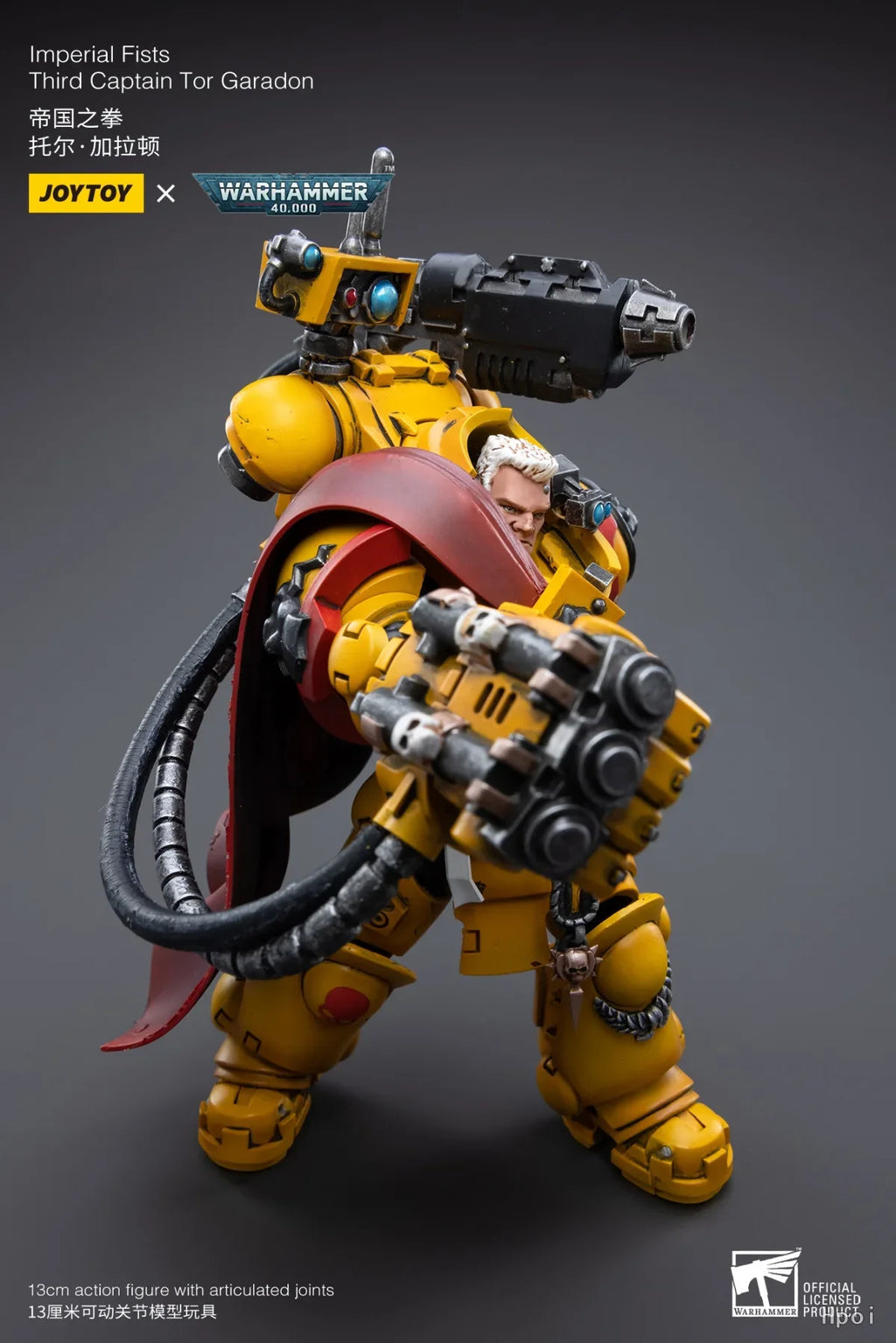 【FS】JOYTOY  Warhammer 40K  Scale 1/18 Action Figures Lmperial Fists Third Captain Tor Garadon  Models Toys Gifts