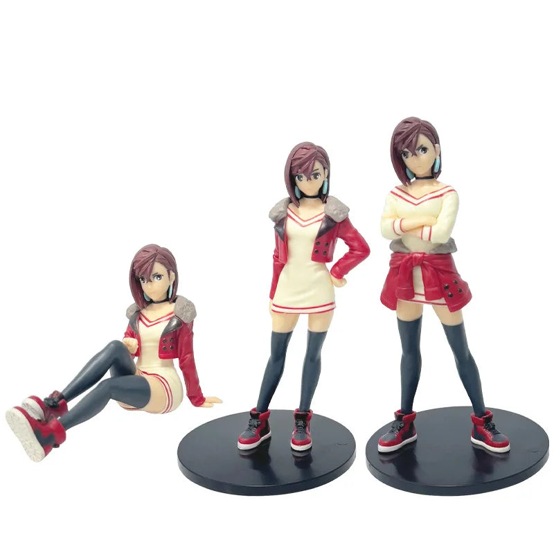 8.5CM Anime Dandadan Ayase Momo Figure Noodle Stopper Figure Sitting Posture Small Sit Series Model Toys Doll Aciton Figure