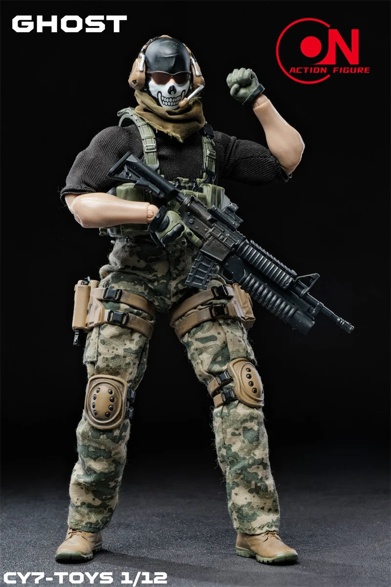 2026 Q1 CY7-TOYS 1/12 Scale Ghost Squad Special Forces Male Warrior Full Set 6inch Action Figure Body Original And Collectible