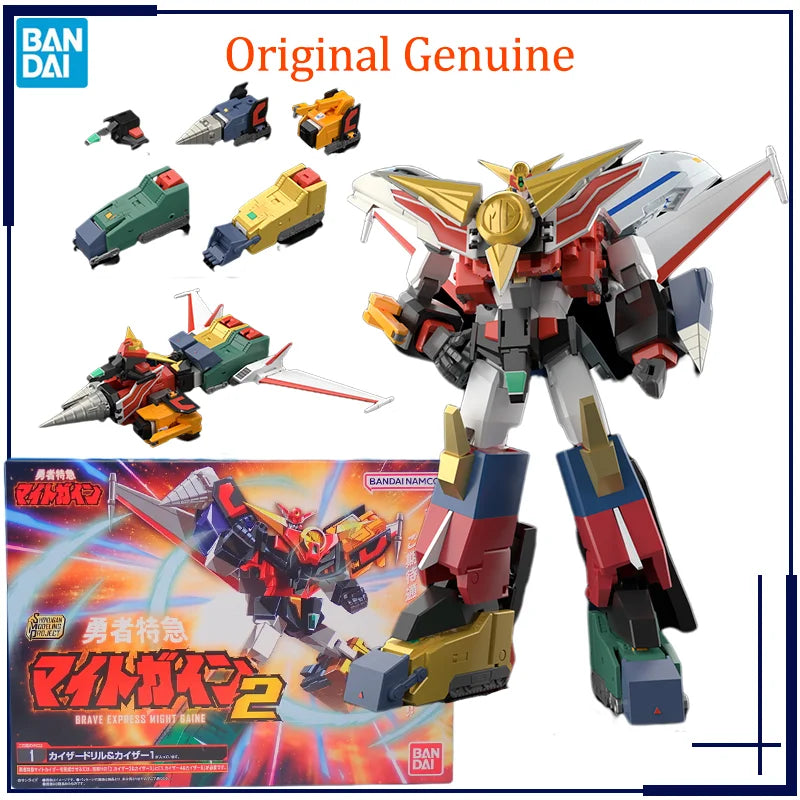 Original Genuine Shokugan SMP BRAVE EXPRESS MIGHT GAINE Bandai Anime Model Toys Action Figure Gifts Collectible Ornaments Boys