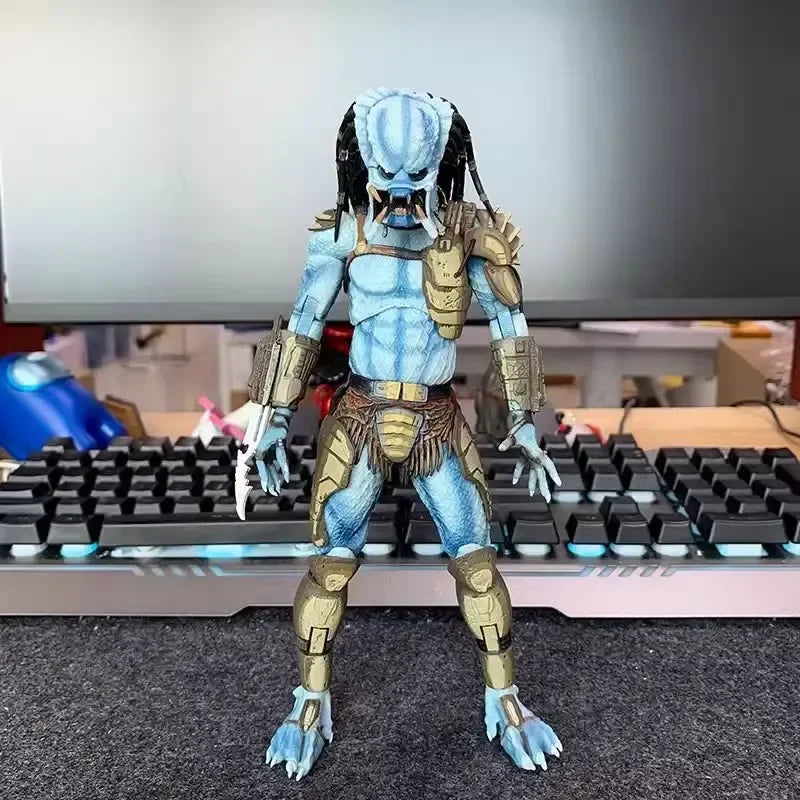 Genuine Neca Elephant Eagle Face Game Edition Iron Blood Legion Camouflage Predator Warrior 7inch Action Figure Collection Model