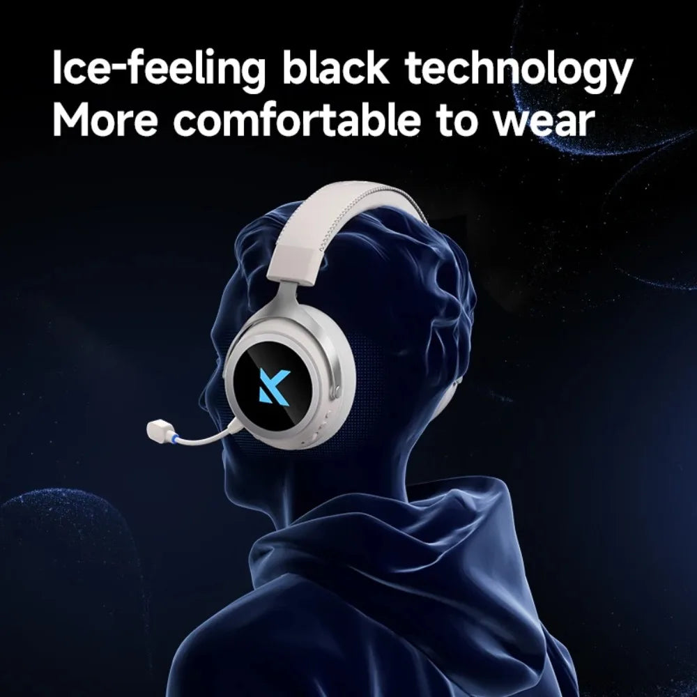 MCHOSE X9 Wireless Headworn Game 7.1 Headset Bluetooth 2.4G Three Mode E-sports Noise Reduction Headset Headset FPS for Gifts