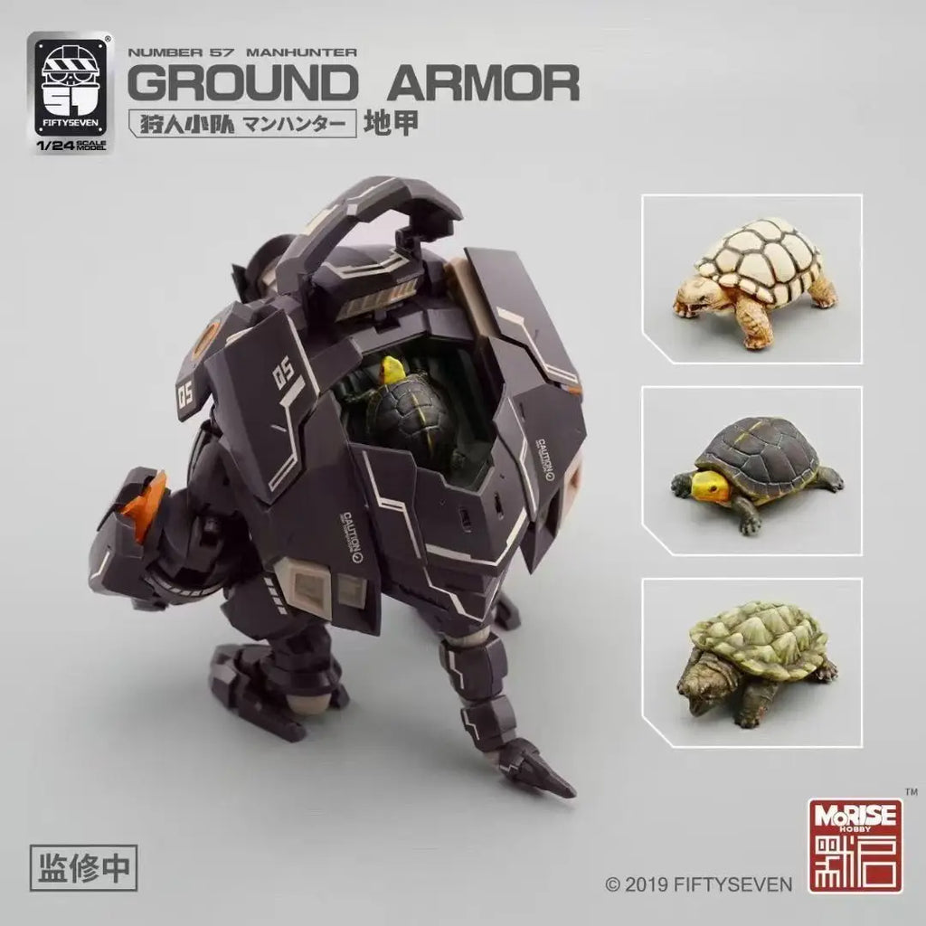 FIFTYSEVEN Number 57 No.57 Manhunter GROUND ARMOR Turtle Armored Puppet Squad 1:24 Assemble Model in 3 Turtles Action Figure Toy