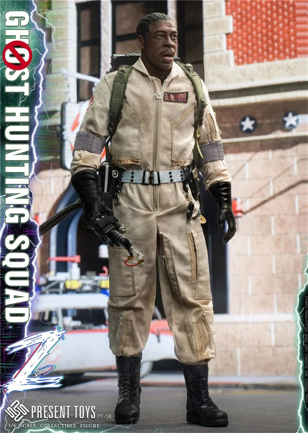 PRESENT TOYS PT-sp57 PT-sp58 1/6 Scale Ghost Hunting Team Zeddemore Venkman Full Set for 12'' Action Figure Model Toys