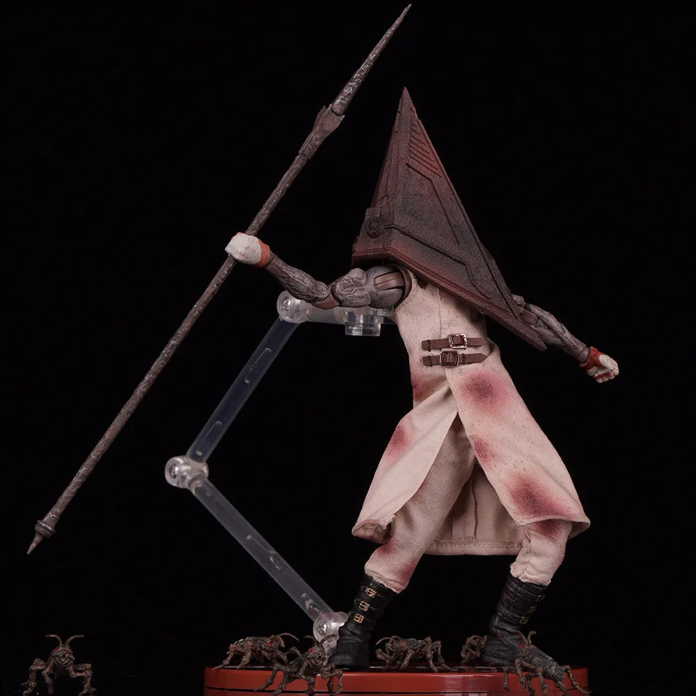 Ant One:12 Silent Hill Executioner Triangular Butcher Real Cloth Action Figure Collectible Model Hand-Jointable Toy for Adults