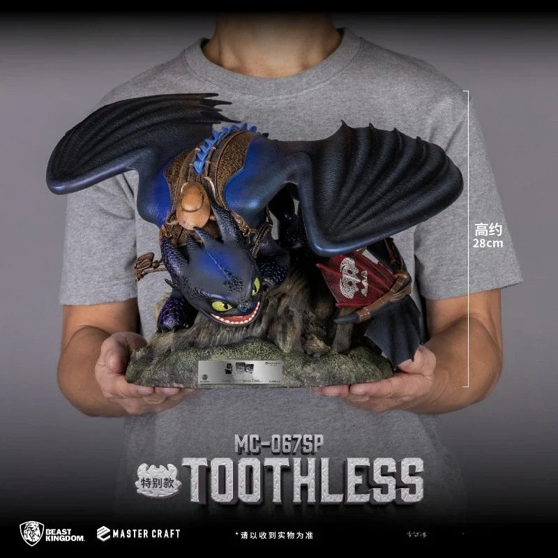 Pre-sale Beast Kingdom Master Dragon Night Fury Toothless Peripheral Statues Collectible Ornaments Figures Trendy Gifts