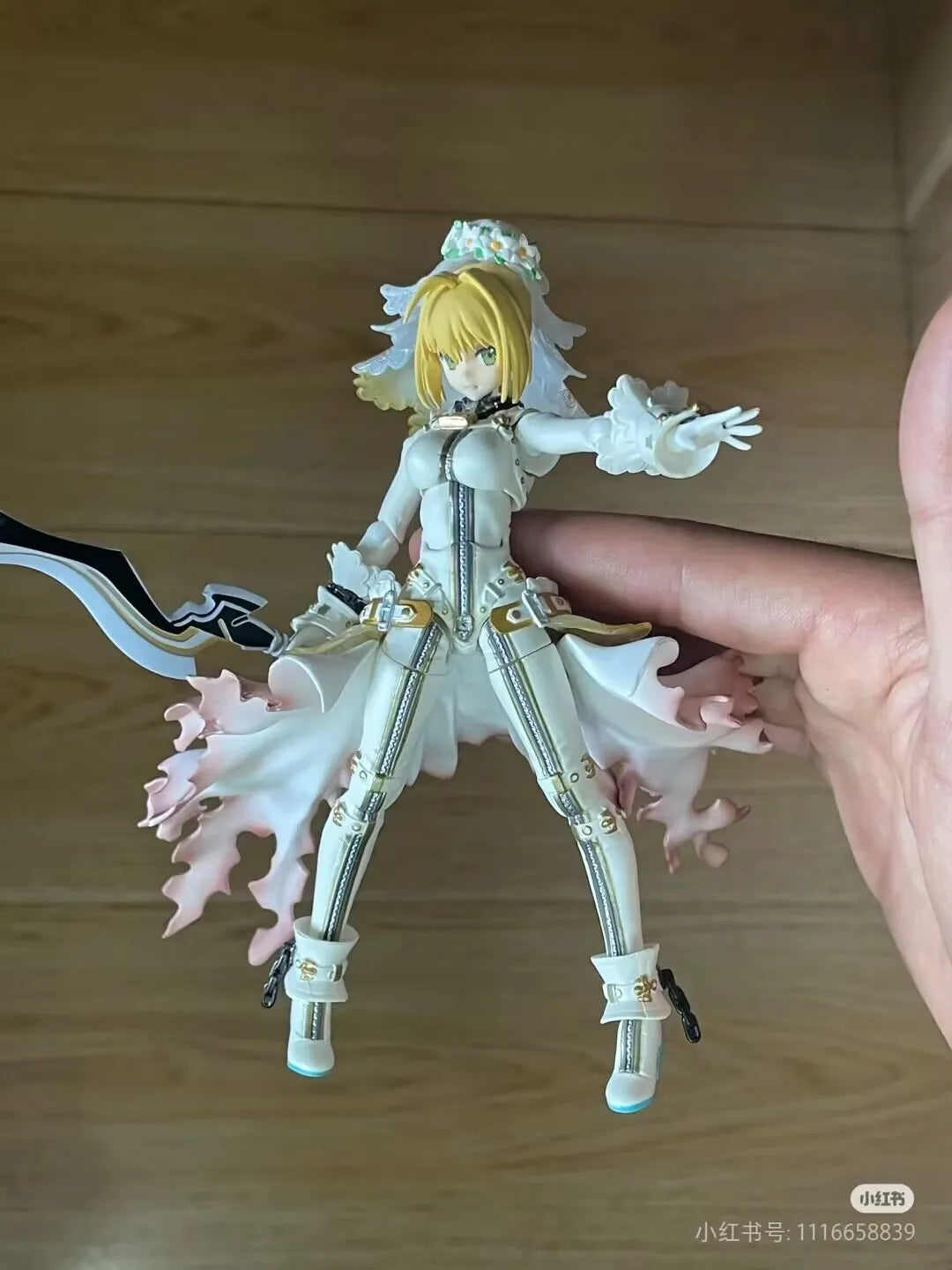 Fate/Extella Ccc Nero Claudius Saber Bride Wedding Dress Scale 22cm Pvc Action Figure Statue Collection Model Toys  Gifts