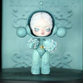 Skullpanda Baby Series Flower Blooming Figure Pink Green SP Art Toy Skllpanda Culture Aesthetic Addict Photographer