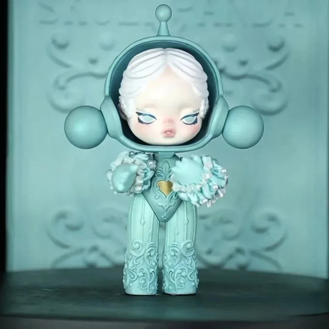 Skullpanda Baby Series Flower Blooming Figure Pink Green SP Art Toy Skllpanda Culture Aesthetic Addict Photographer