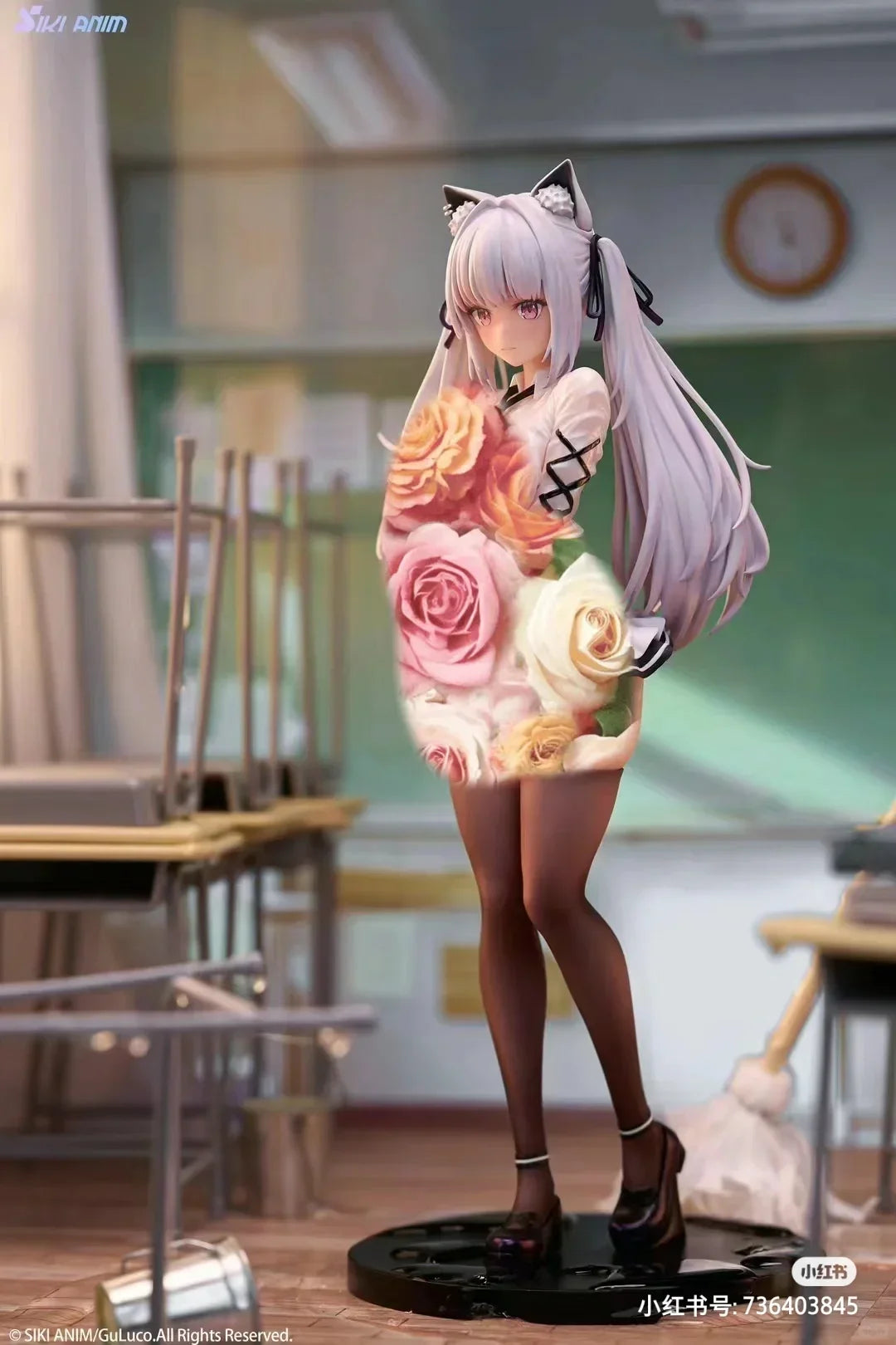 Spot Alvina Animal Ear Uniform Hand Made Gk Model Anime Beautiful Girl Animation Peripheral Tabletop Decoration Surprise Gift