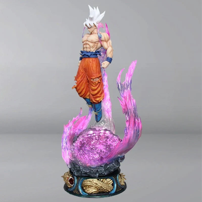 Anime Dragon Ball 25cm Super Saiyan Ultra Instinct Goku Action Figure PVC Statue Collectible Toy Gift Desktop Ornament