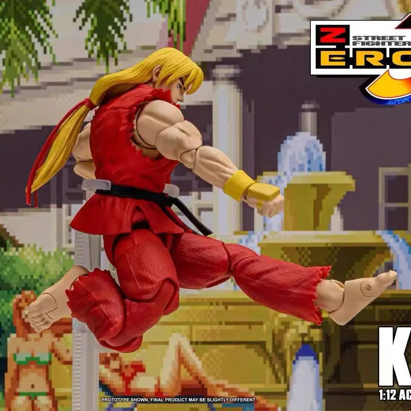Storm Toys Young Street Fighter 3 Ken Action Figure SFSA01 King of Fighters 1/12 Action Figure Model