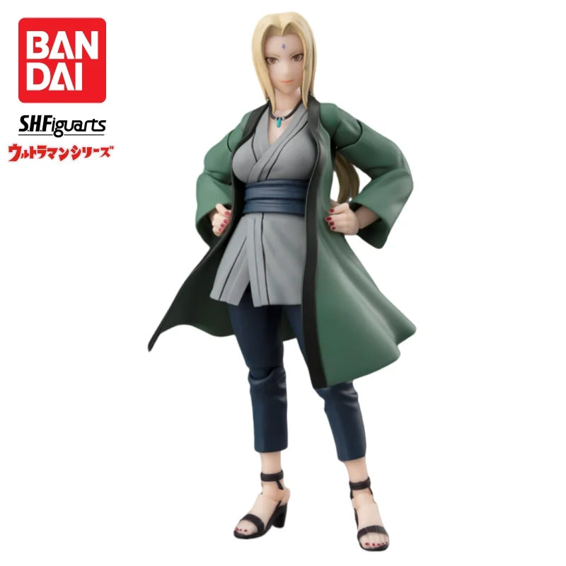 In Stock Bandai S H Figuarts Original Naruto Tsunade Model Doll Brand New Boxed Action Figure Anime Merchandise Figurine