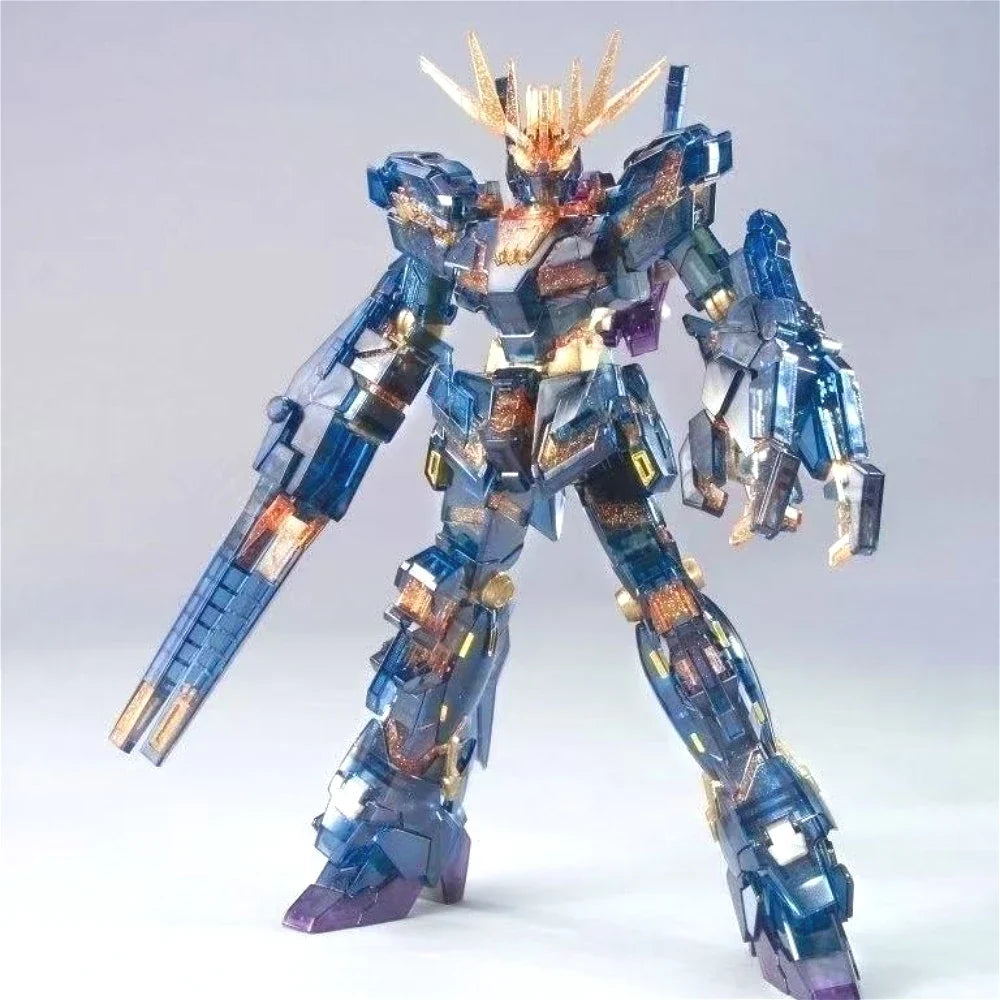 New XINGDONG Model 1/144 HG Unicorn Banshee Limited Color-transparent Theatrical Version Assembly Model Kit Action Figure Model