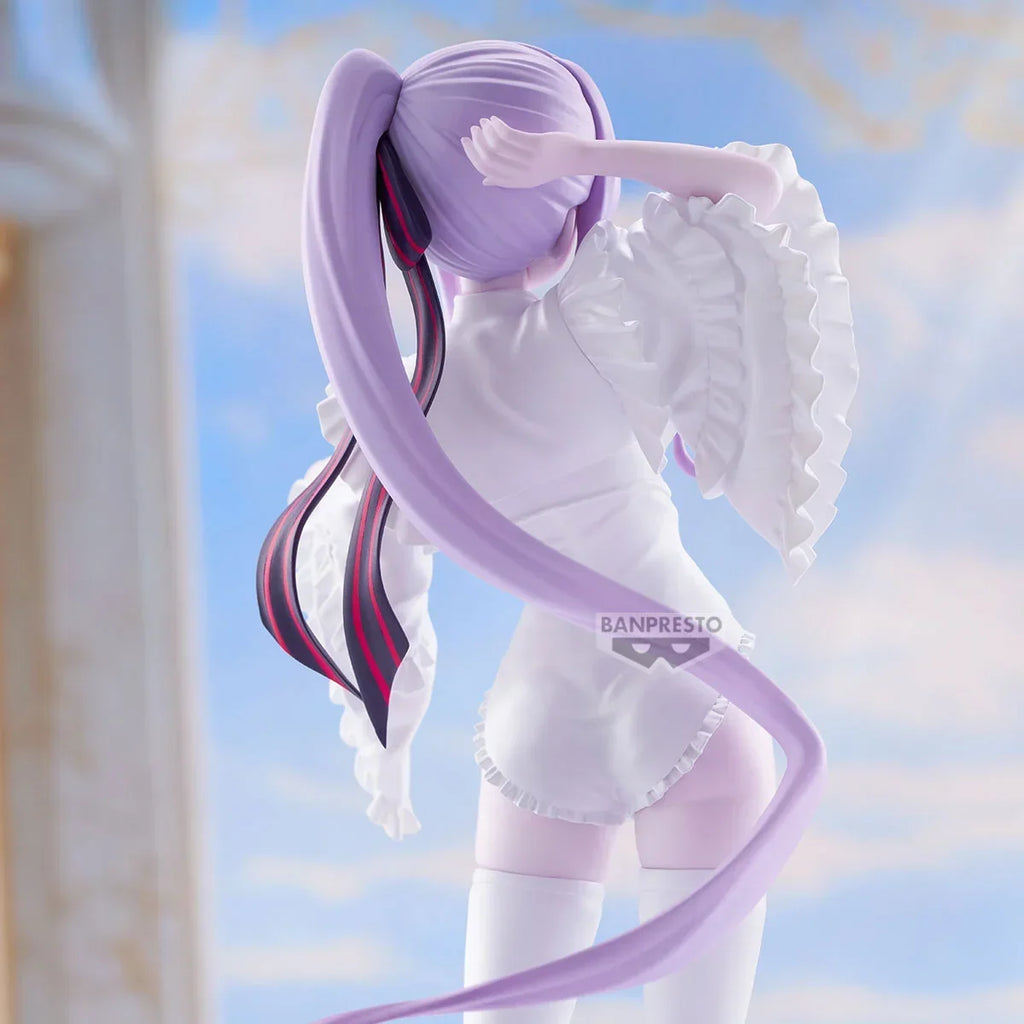 Banpresto Original OVERLORD Anime Shalltear Glitter & Glamours White Dress Anime Figure Action Figures Model Figurine Collection