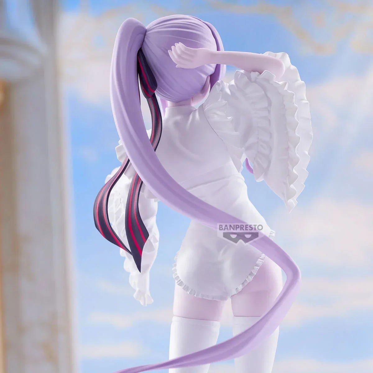 Banpresto Original OVERLORD Anime Shalltear Glitter & Glamours White Dress Anime Figure Action Figures Model Figurine Collection