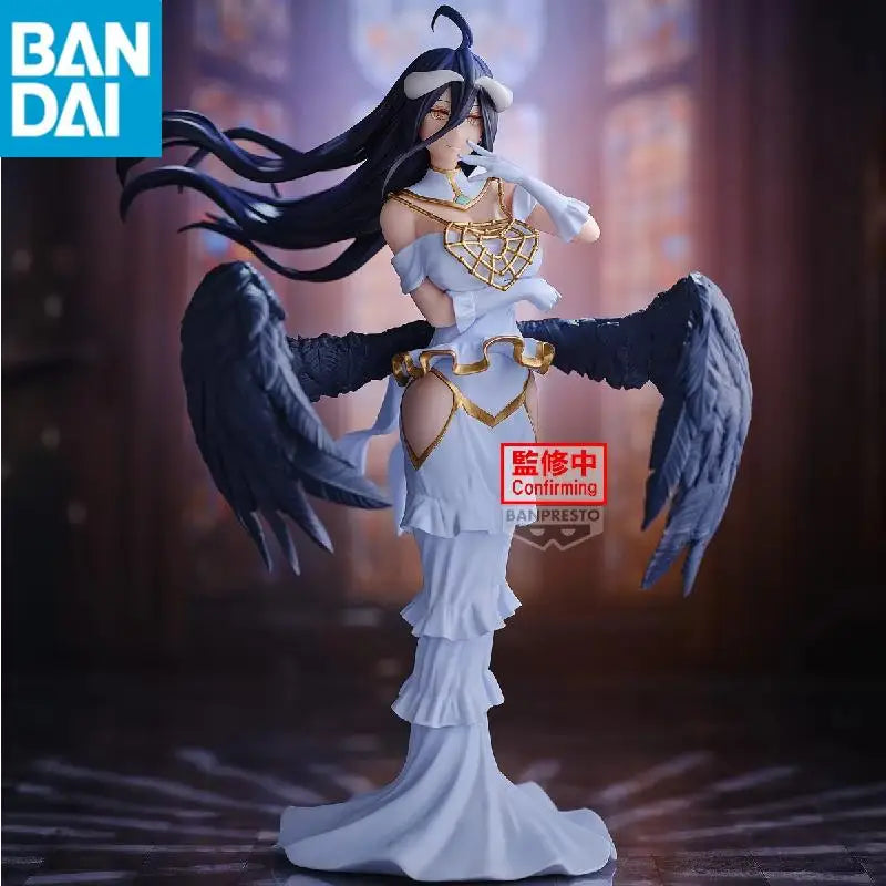 In Stock Original BANDAI NAMCO BANPRESTO OVERLORD Albedo Ainz Ooal Gown PVC Anime Figure Model Genuine Collector Figurine Toy