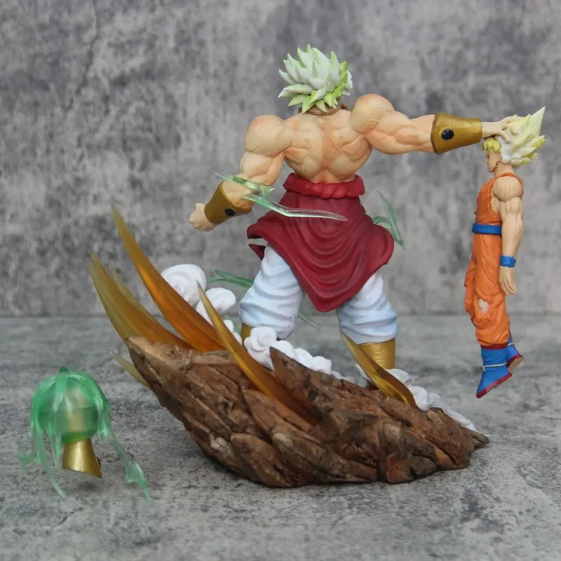20cm Dragon Ball Anime Figures Broli Vs Goku Action Figures Pvc Model Statue Goku Broly Doll Collectible Toys Birthday Gift