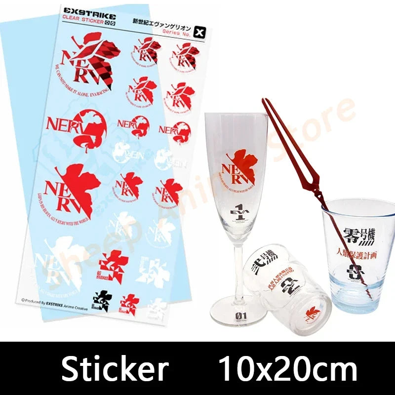 New Asuka Ayanami Rei Anime Stickers Transparent Sticker Pack Cute Phone Case Kawai Laptop Skin Art Supplies