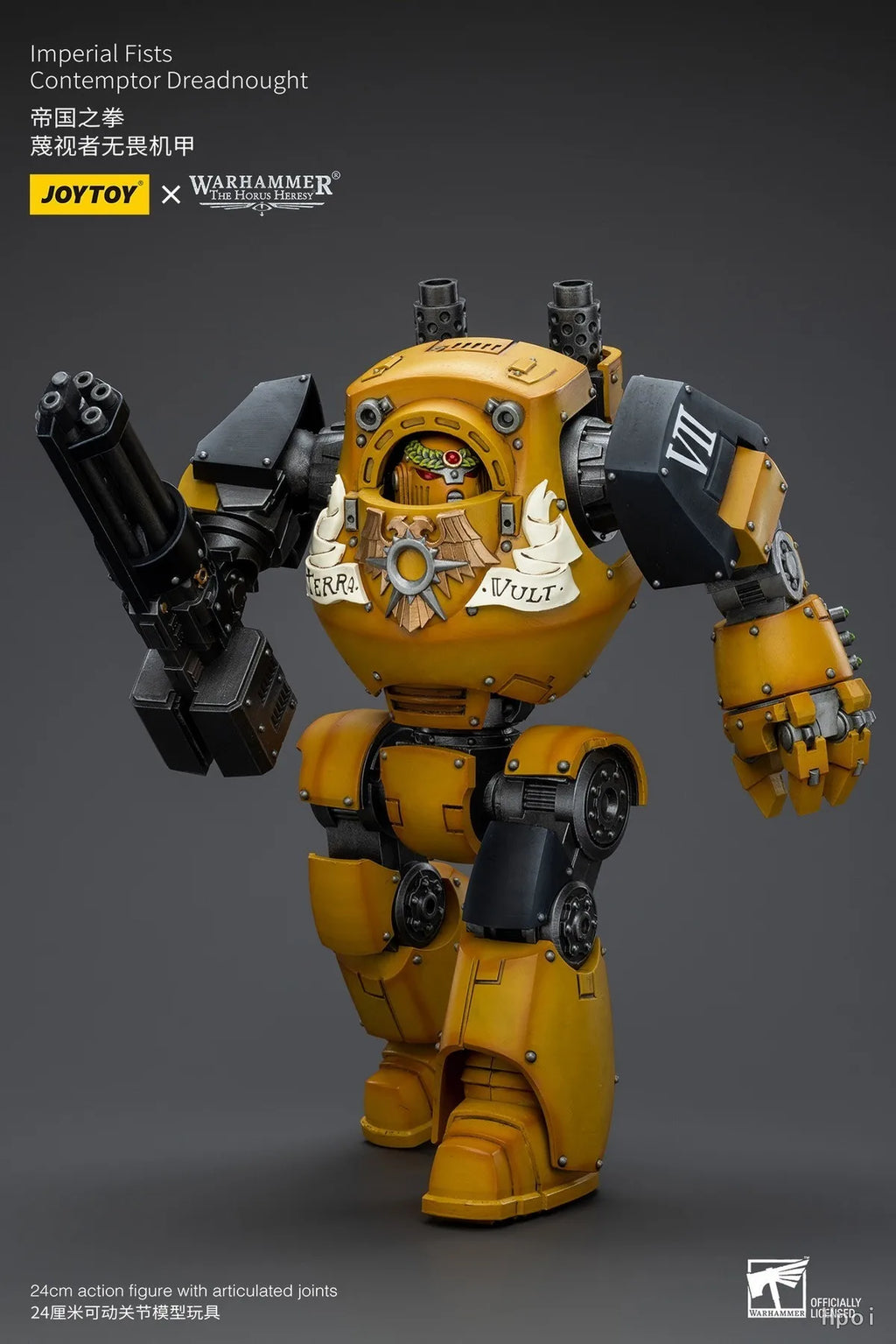【Original】JOYTOY 1/18 Action Figure Warhammer 40K Imperial Fists Contemptor Dreadnought Model Toy Collection