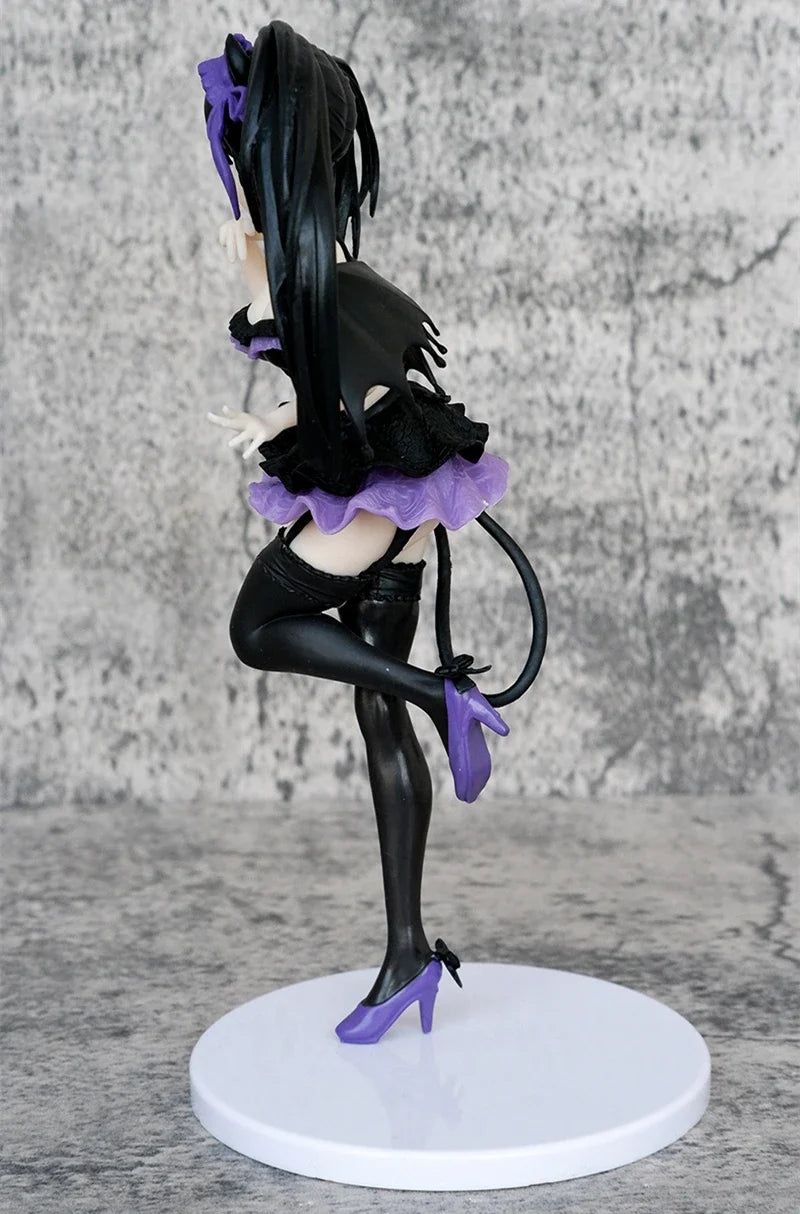 Cute Anime Tokisaki Kurumi Purple Nightmare Ver. PVC Action Figure Game Statue Collection Model Kids Toys Doll Gifts 21cm