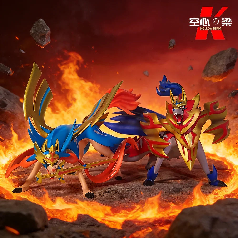 [1/20 Scale World] Zacian & Zamazenta Cang Xiang & Zang Marante A legendary elf full of mysteries Toy Figure Decoration