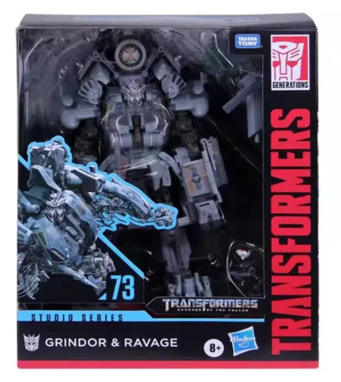 Original Hasbro Transformers Studio Series SS73 Grindor&Ravage Anime Figures Collection Toys Models