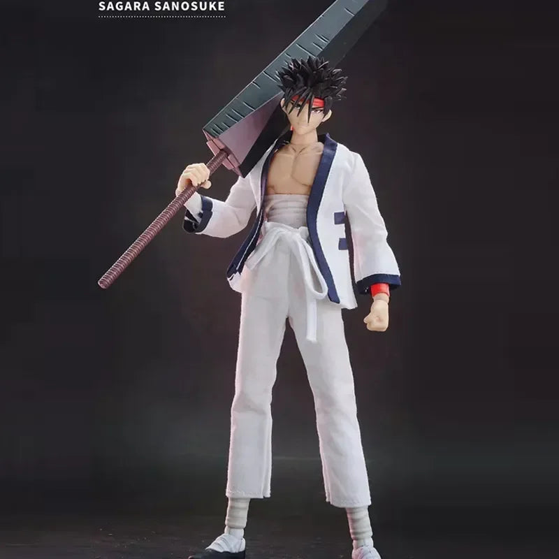 In Stock Dasin/Great Toys/GT SHF 1/12 16cm/6 inch PVC Action Figure Model Rurouni Kenshin Himura Sagara Sanosuke Shishio Makoto