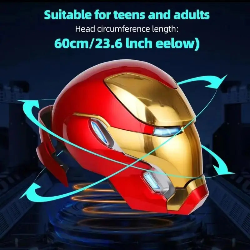 Iron Man Mk50 Figure 1:1 Wearable Cos Mask Voice-Activated Deformation Helmet Movies Derivatives Model Kid Toy Birthday Gift Boy