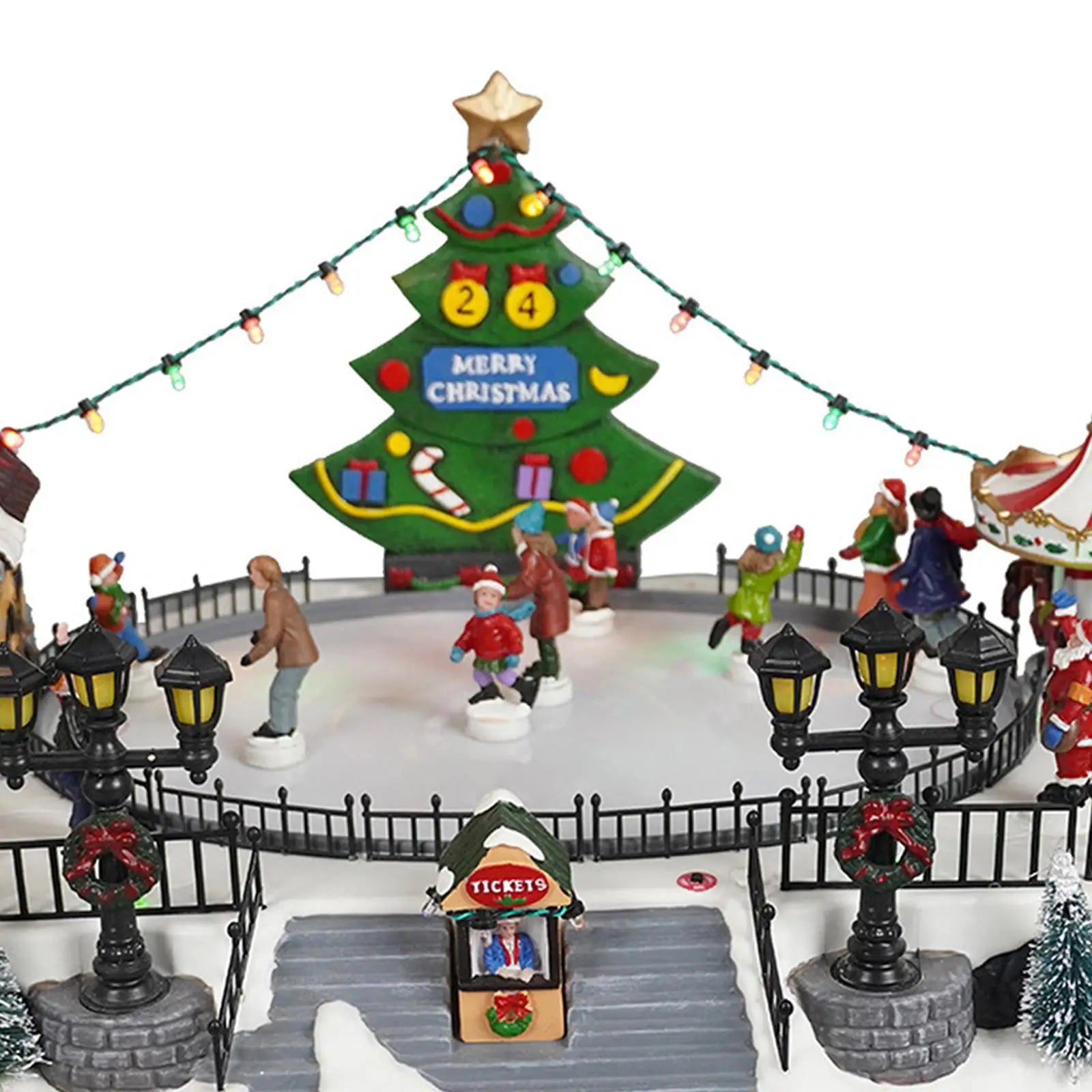 Lighted Christmas Music House Festive Decoration for Home Tabletop Indoor