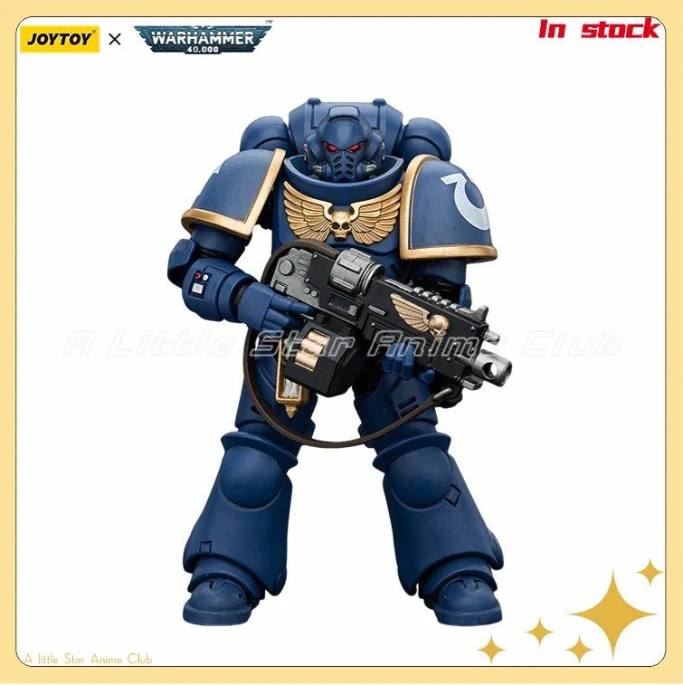 In Stock Original JOYTOY 1/18 Action Figure Warhammer 40000 Ultramarines Intercessors Animation Figures Model Collection Toys