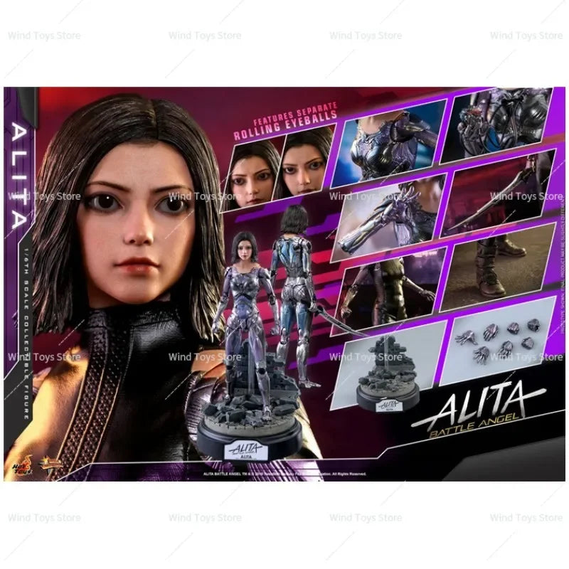HT HOTTOYS-Anime Action Figure, Collection Toy Model, Hobbies Gift, Battle Angel, Alita, Gunmen, 1/6, MMS520, in Stock