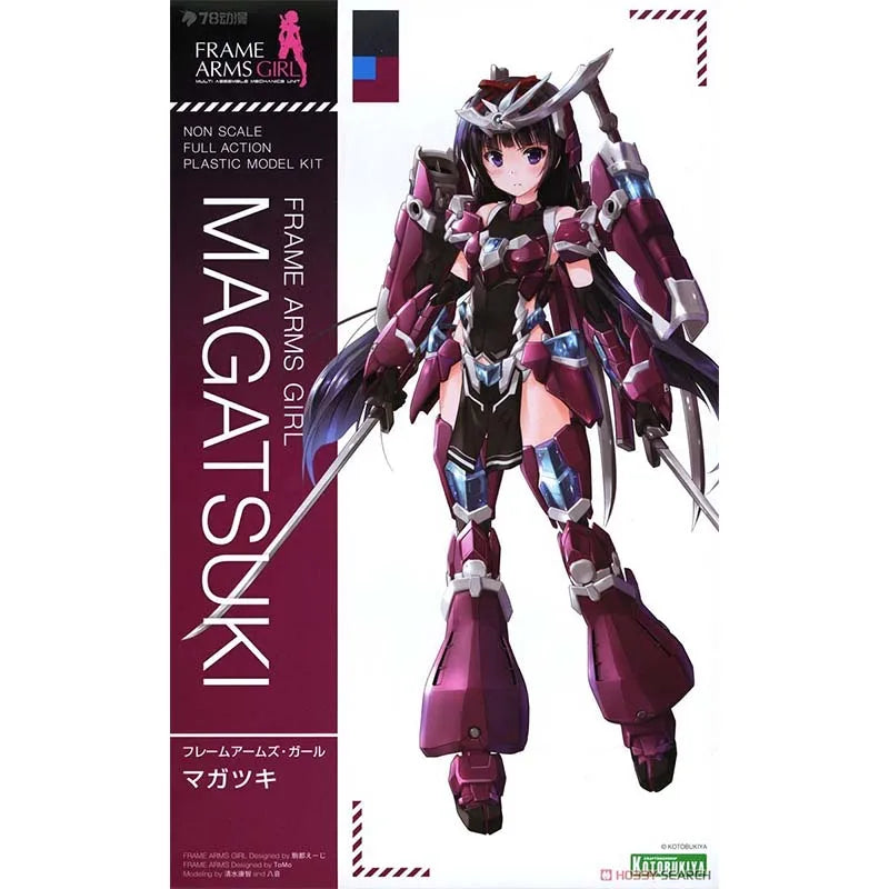 Kotobukiya Frame Arms Girl Model Kit Magatsuki Anime Figure Building Kit Mobile Suit Girl Action Figures Toys For Boys Gift