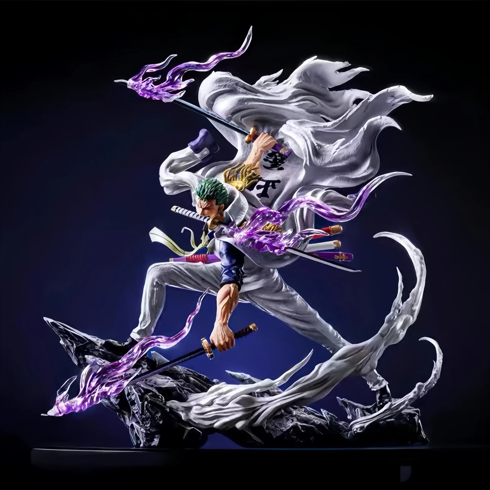 New 22cm One Piece Anime Figure Gk Roronoa Zoro Action Figure Pvc Collection Cartoon Model Toys Desktop Decorative Ornaments