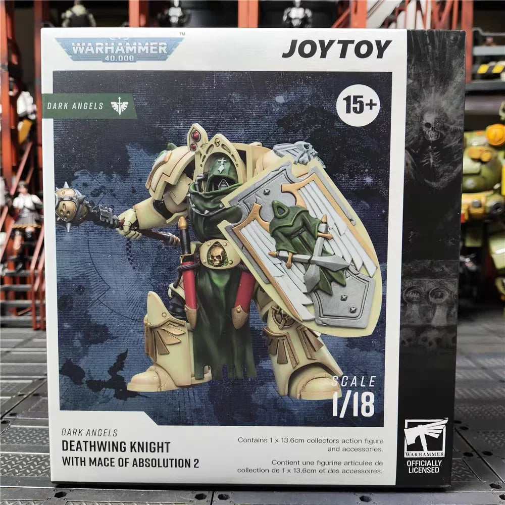 【JOYTOY】Warhammer 40K 1/18 Action Figure Dark Angel Deathwing Knight 3 Pieces Anime Military Model Toy Gift Collection