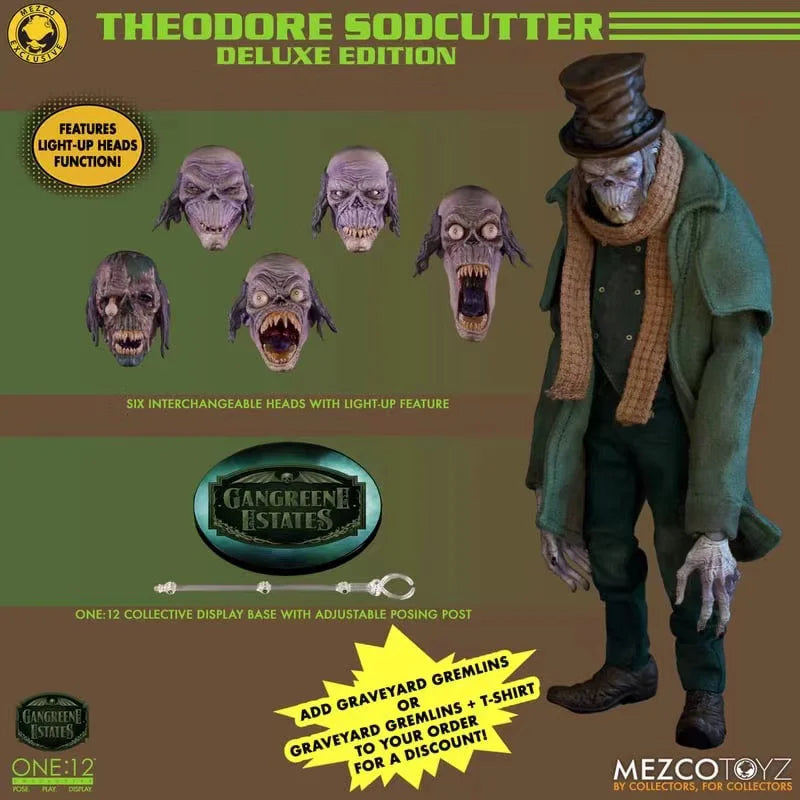 In Stock Original MEZCO THEODORE SODCUTTER Comic Version Action Figure Toy