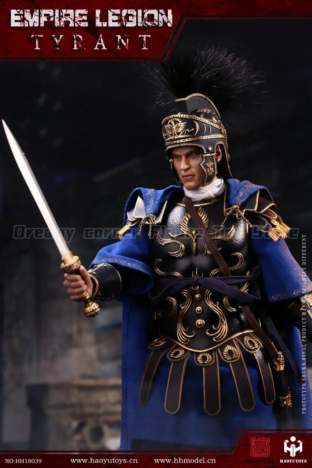 【Auf Lager】HHmodel HaoYuTOYS HH18039 Imperiale Legion Tyrann Schwarz Gold Deluxe Edition 1/6 Actionfigur Modell-Sammlung