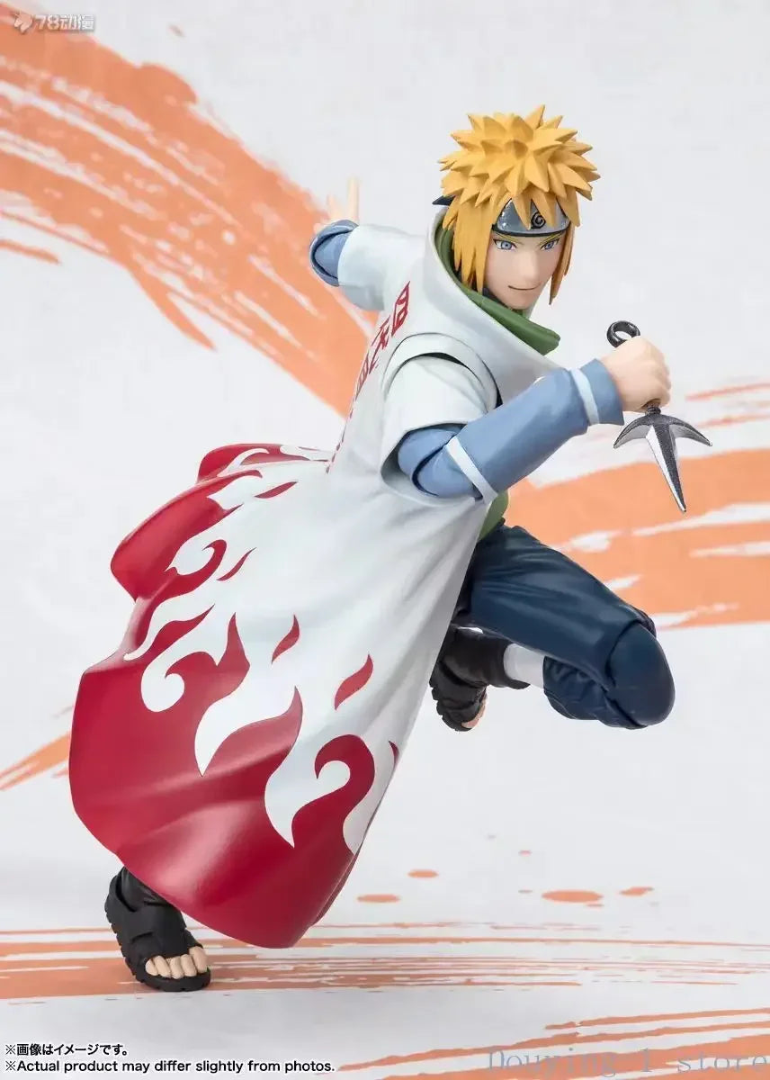 In Stock Bandai Shf  Shippuden Minato  Edition Anime Action Figures Toys Models Figura Collector