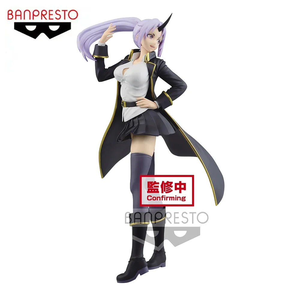 Bandai Original Instock 22Cm That Time I Got Reincarnated As A Slime Shion Secretary Trench Coat Pvc Action Figure Model Toys